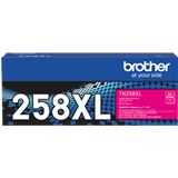 Brother TN258XLM Magenta High Yield Toner Cartridge Up to 2,300 pages.