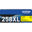 Brother TN258XLY Yellow High Yield Toner Cartridge Up to 2,300 pages.