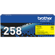 Brother TN258Y Yellow Toner Cartridge Up to 1,000 pages.