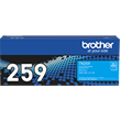 Brother TN259C Cyan Super High Yield Toner Cartridge Up to 4,000 Pages.