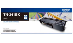 Brother TN341BK Black Standard Yield Toner Cartridge - 2,500 pages.