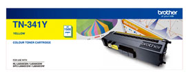 Brother TN341Y Yellow Standard Yield Toner Cartridge - 1,500 pages.