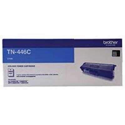 Brother TN446C Cyan Super High Yield Toner Cartridge up to 6,500 Pages.