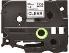 Brother  TZe-161 Black on Clear Labelling Tape – 36mm wide, 8M Long