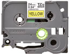 Brother TZe-651 Black on Yellow Labelling Tape – 24mm wide, 8M Long