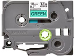 Brother TZe-741 Black on Green Labelling Tape – 18mm wide, 8M Long
