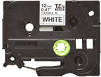 Brother TZe-FX231 Black on White Flexible ID Laminated Tape – 12mm wide, 8M Long