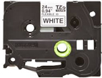 Brother TZe-FX251 Black on White Flexible ID Laminated Labelling Tape – 24mm wide, 8M Long