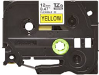 Brother TZe-FX631 Black on Yellow Flexible ID Laminated Labelling Tape – 12mm wide, 8M Long