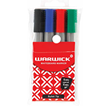 Warwick Whiteboard Marker Bullet Tip 4 Wallet