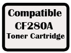 Compatible 80A Black LaserJet Toner Cartridge - 2,700 Pages