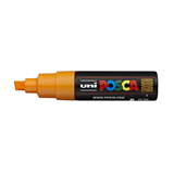 Uni Posca Marker 8.0mm Broad Chisel Tip Bright Yellow PC-8K