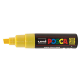 Uni Posca Marker 8.0mm Broad Chisel Tip Yellow PC-8K