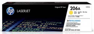 HP 206A Yellow LaserJet Toner Cartridge - 1250 Pages.