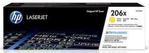 HP 206X Yellow High Yield Toner Cartridge - 2,450 Pages.