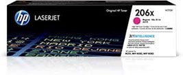 HP 206X Magenta High Yield Toner Cartridge - 2,450 Pages.
